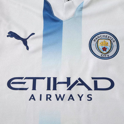 Kit Bambino Manchester City Away 26/27 Bianco | Kit da Calcio - CalcioVivo