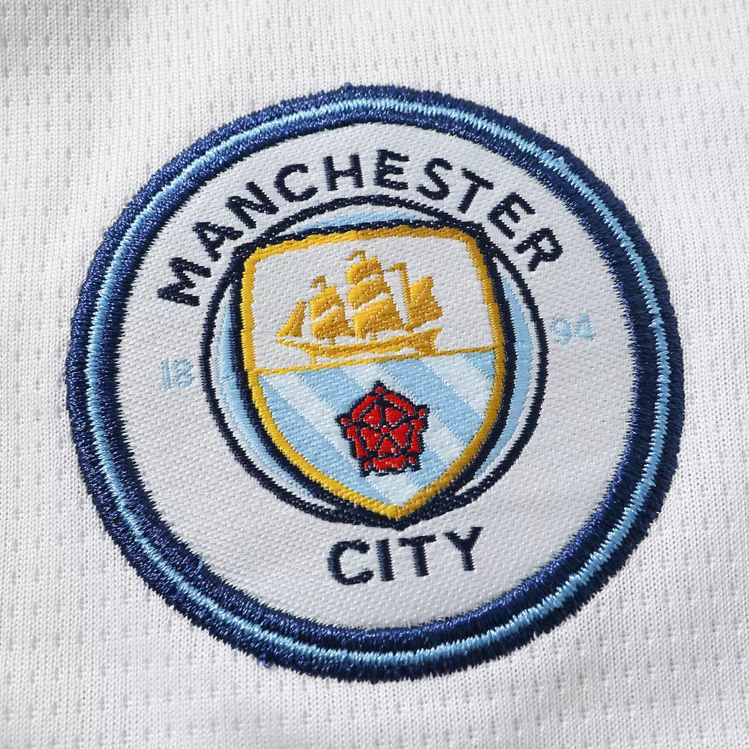 Kit Bambino Manchester City Away 26/27 Bianco | Kit da Calcio - CalcioVivo