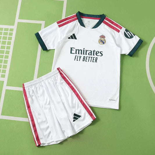 Kit Bambino Real Madrid Home 26/27 Bianco | Kit da Calcio - CalcioVivo