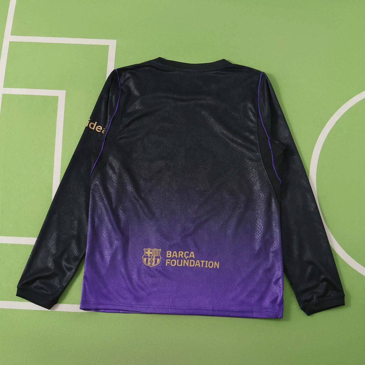 Maglia Barcelona Away 26/27 Manica Lunga Uomo Nero e Viola | Maglia da Calcio - CalcioVivo
