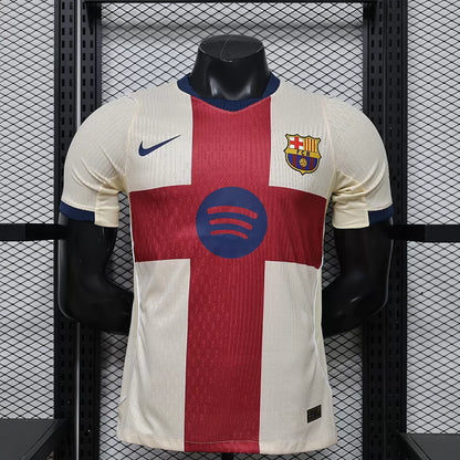 Maglia Barcelona Fourth 26/27 Player Uomo Bianco e Rosso | Maglia da Calcio - CalcioVivo
