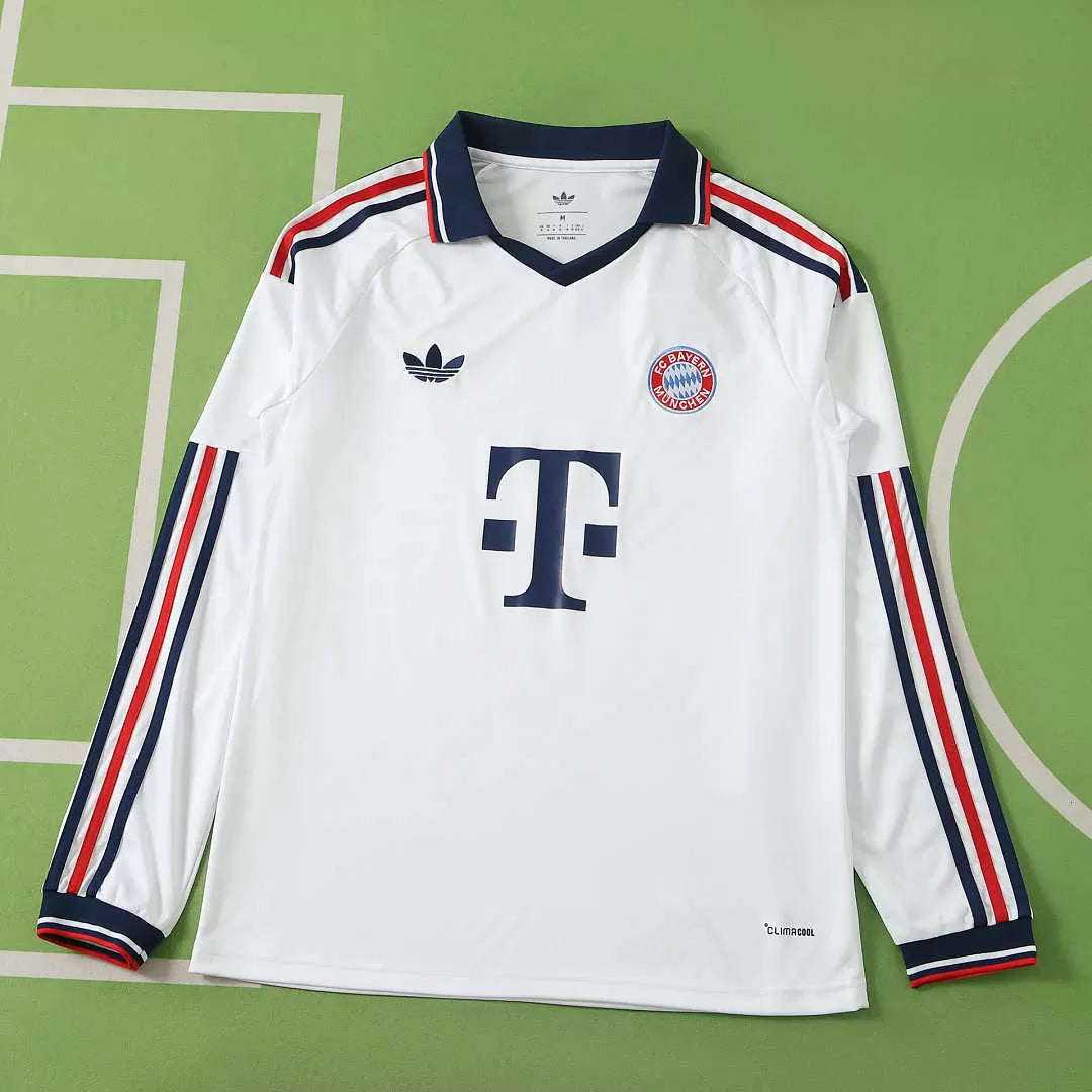 Maglia Bayern Munich Away Manica Lunga 26/27 Uomo Bianco | Maglia da Calcio - CalcioVivo