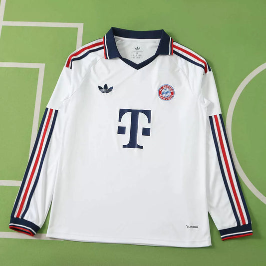 Maglia Bayern Munich Away Manica Lunga 26/27 Uomo Bianco | Maglia da Calcio - CalcioVivo