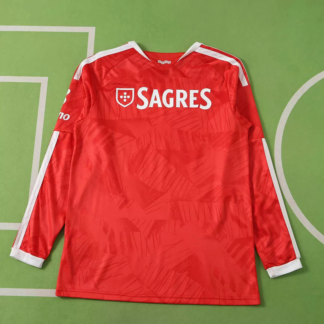 Maglia Benfica Home Manica Lunga 26/27 Uomo Rosso | Maglia da Calcio - CalcioVivo