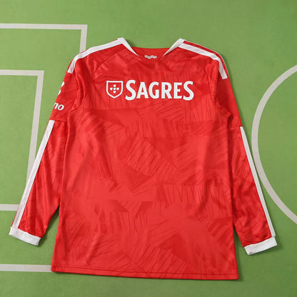 Maglia Benfica Home Manica Lunga 26/27 Uomo Rosso | Maglia da Calcio - CalcioVivo