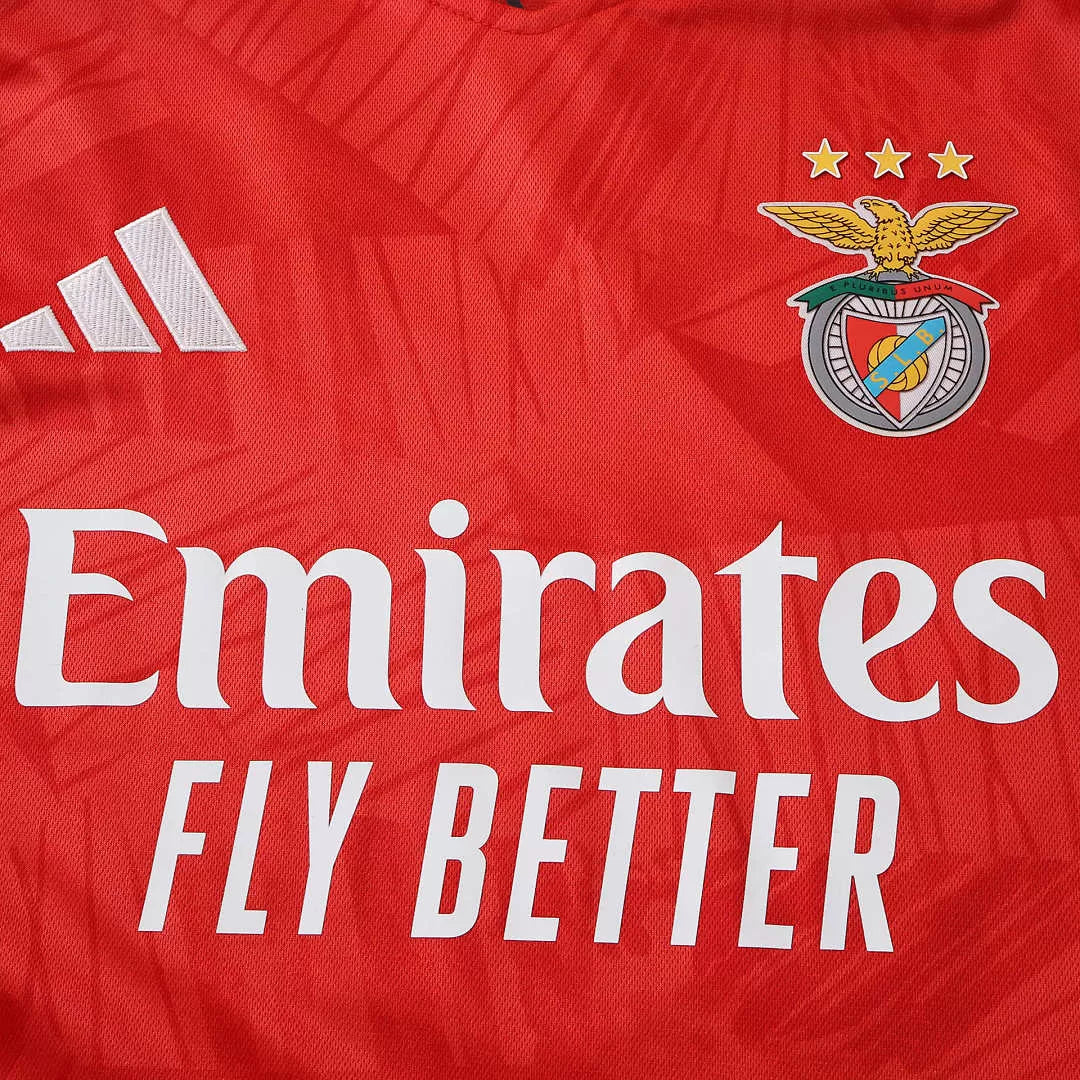 Maglia Benfica Home Manica Lunga 26/27 Uomo Rosso | Maglia da Calcio - CalcioVivo