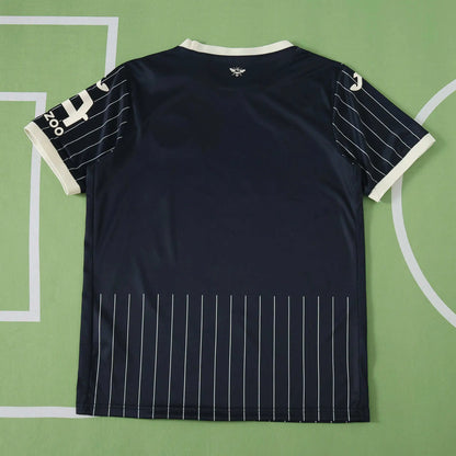 Maglia Brentford Away 26/27 Uomo Nero con righe bianche | Maglia da Calcio