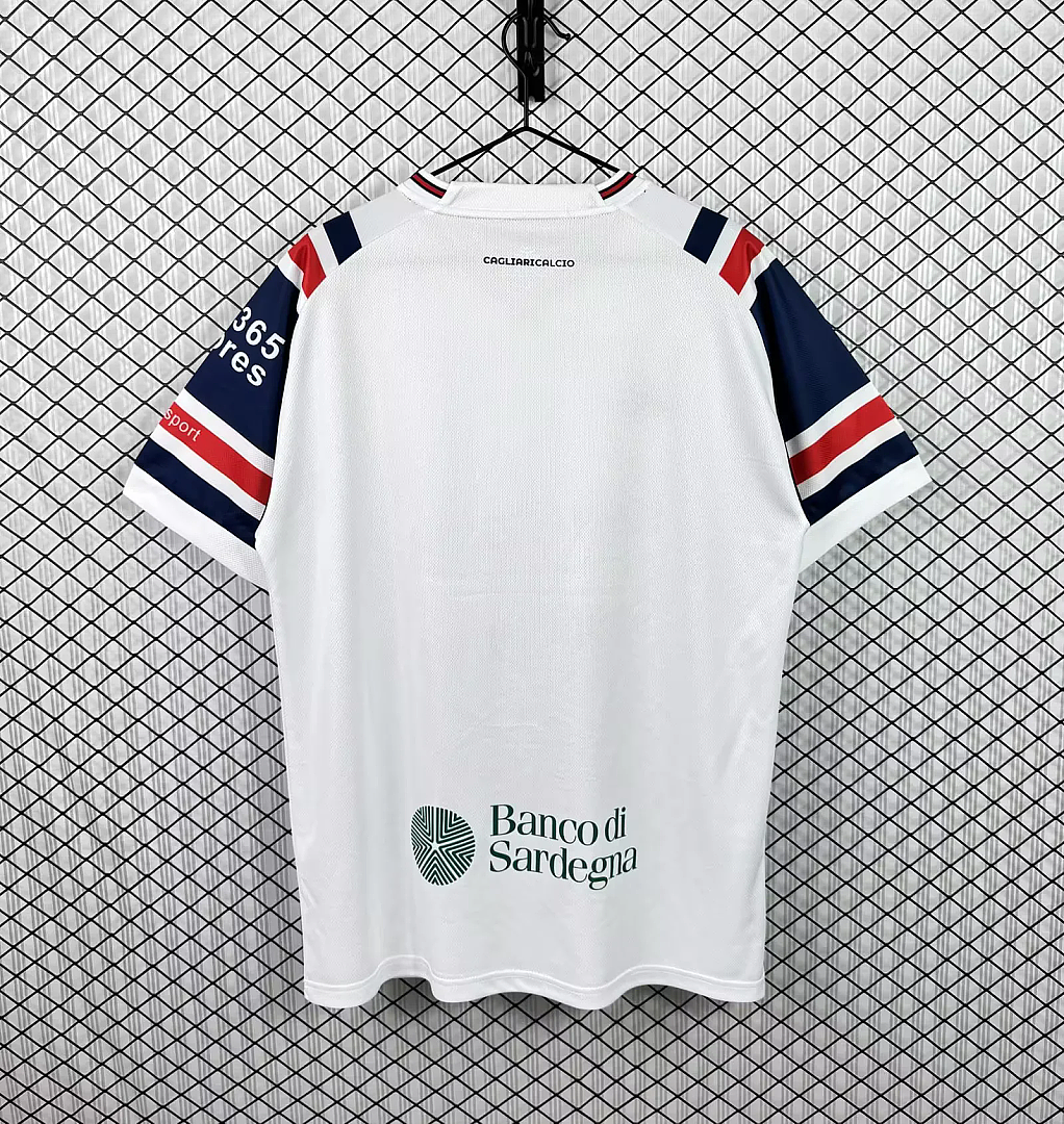 Maglia Cagliari Away 26/27 Uomo Bianco | Maglia da Calcio - CalcioVivo