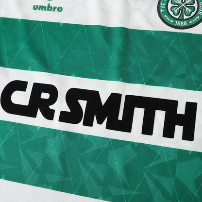 Maglia Celtic Home 89/91 Retro Uomo Verde e Bianco | Maglia da Calcio