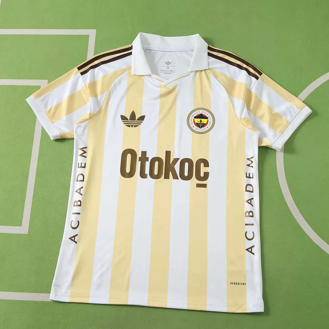 Maglia Fenerbahçe Away 26/27 Uomo Bianco e Giallo | Maglia da Calcio - CalcioVivo