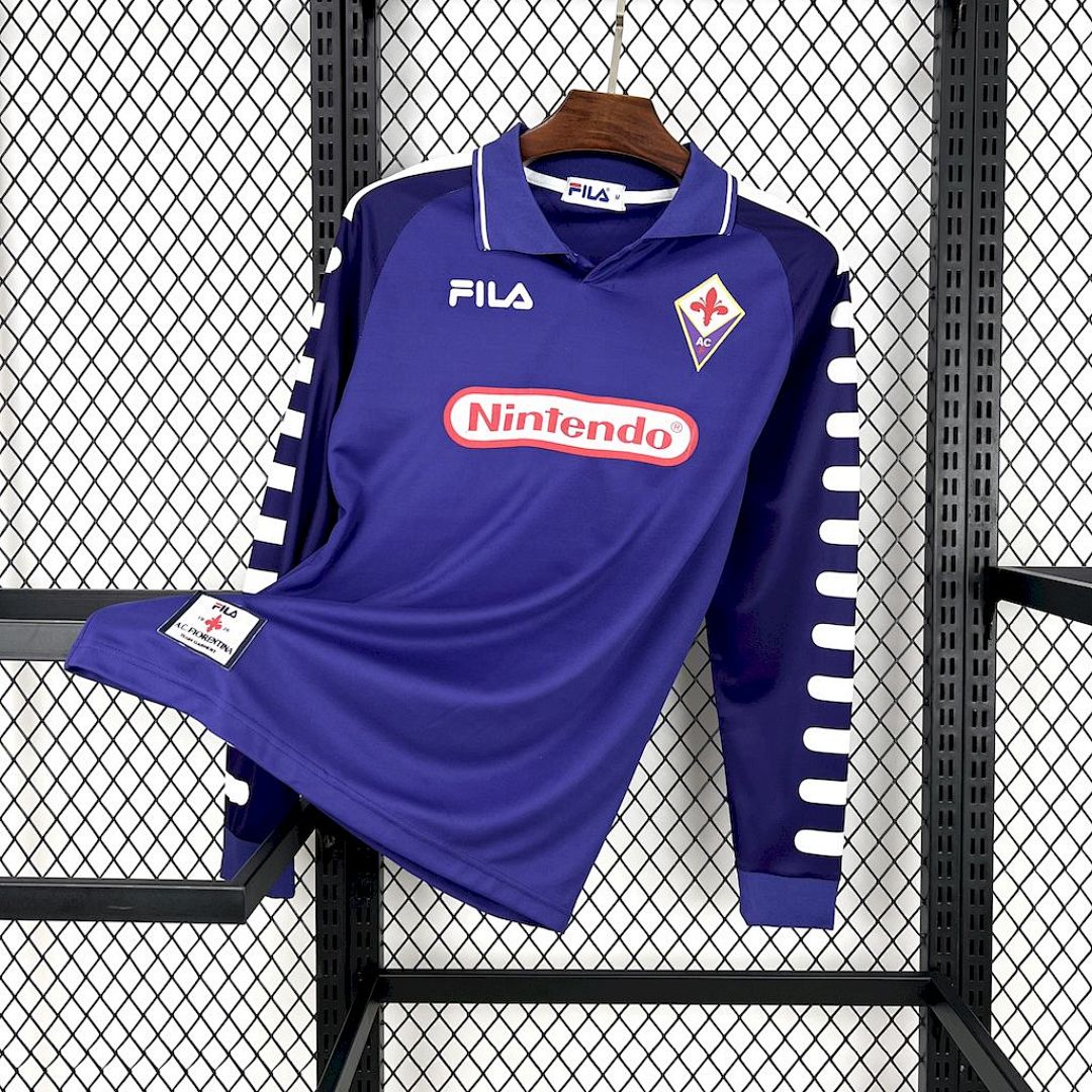 Maglia Fiorentina Home 98/99 Retro Manica Lunga