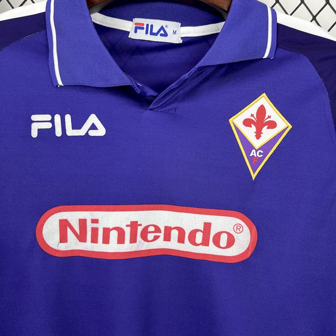 Maglia Fiorentina Home 98/99 Retro Manica Lunga
