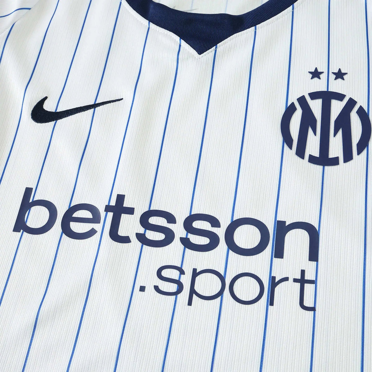 Maglia Inter Milan Away 26/27 Donna Bianco con righe blu navy