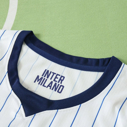 Maglia Inter Milan Away 26/27 Donna Bianco con righe blu navy