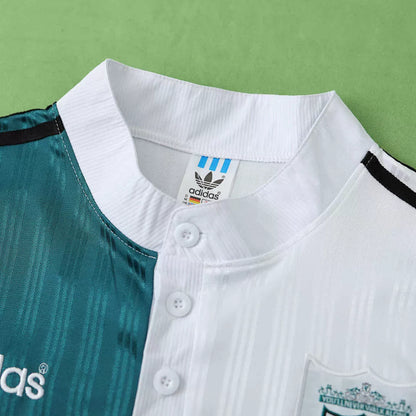 Maglia Liverpool Away 95/96 Retro Uomo Bianco e Verde | Maglia da Calcio