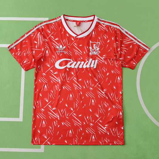 Maglia Liverpool Home 89/91 Retro Uomo Rosso | Maglia da Calcio