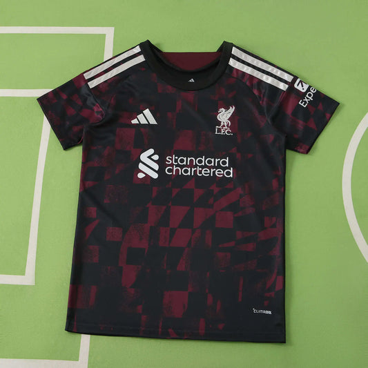 Maglia Liverpool Third 26/27 Donna Nero e Bordeaux