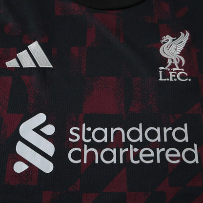 Maglia Liverpool Third 26/27 Donna Nero e Bordeaux