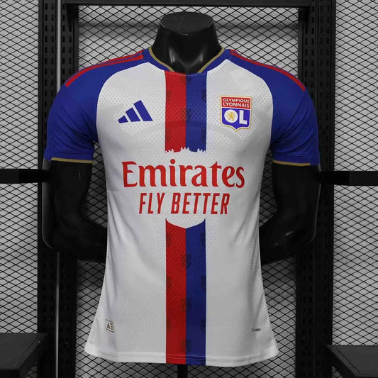 Maglia Lyon Home 26/27 Player Uomo Bianco e Blu | Maglia da Calcio