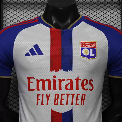 Maglia Lyon Home 26/27 Player Uomo Bianco e Blu | Maglia da Calcio