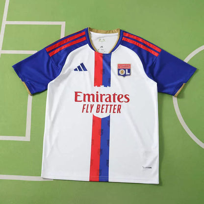 Maglia Lyon Home 26/27 Uomo Bianco Blu Navy Rosso | Maglia da Calcio