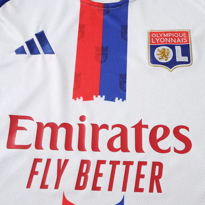 Maglia Lyon Home 26/27 Uomo Bianco Blu Navy Rosso | Maglia da Calcio