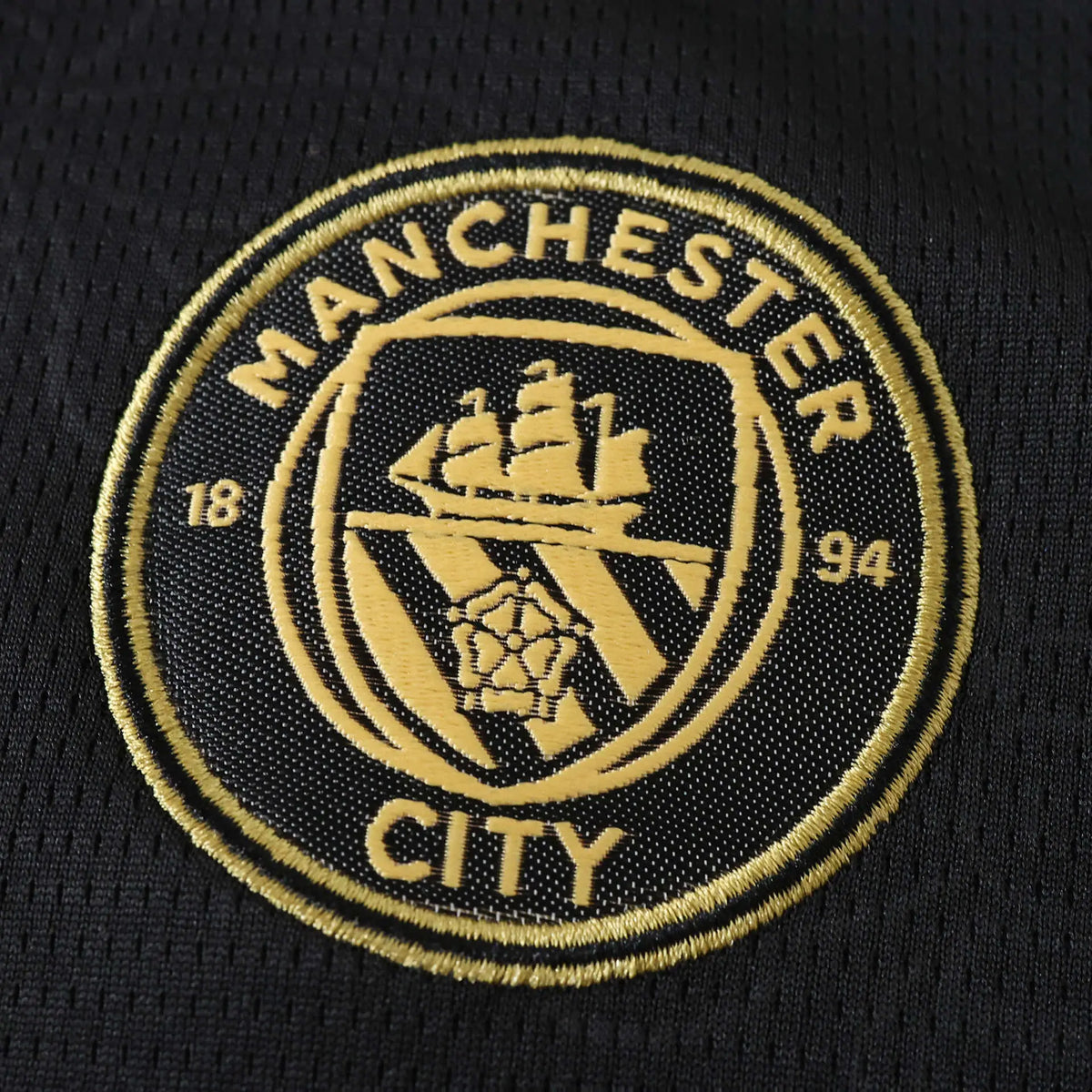 Maglia Manchester City Away 26/27 Donna Nero con dettagli oro