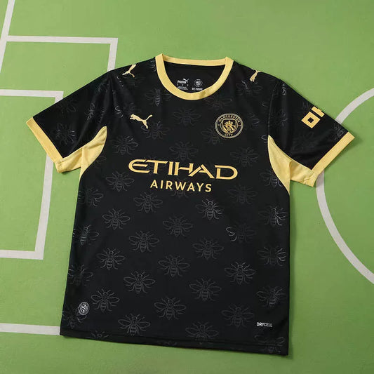 Maglia Manchester City Away 26/27 Uomo Nero e Oro | Maglia da Calcio