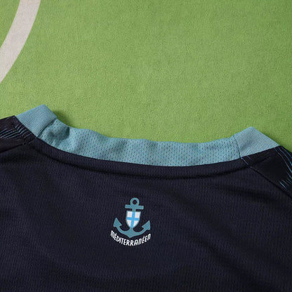 Maglia Marseille Away 26/27 Uomo Nero con dettagli Azzurro | Maglia da Calcio