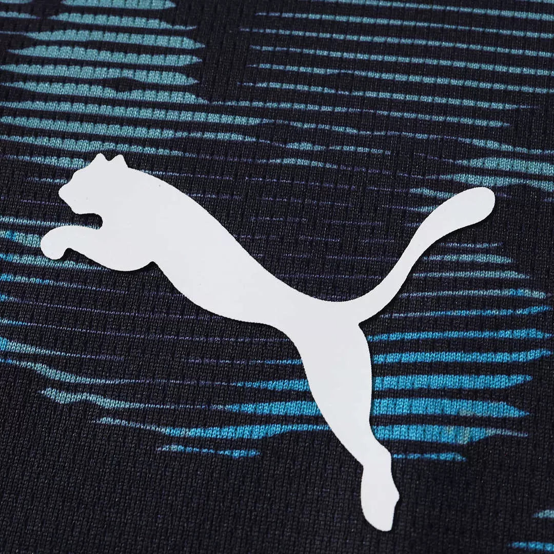 Maglia Marseille Away 26/27 Uomo Nero con dettagli Azzurro | Maglia da Calcio