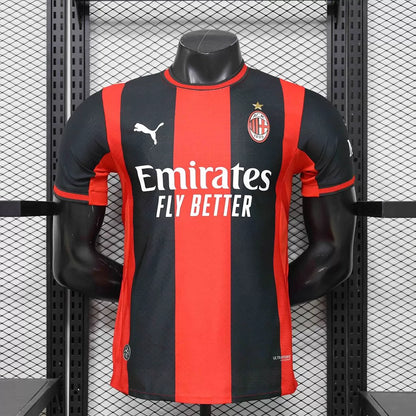 Maglia Milan Home 26/27 Player Uomo Nero e Rosso | Maglia da Calcio - CalcioVivo