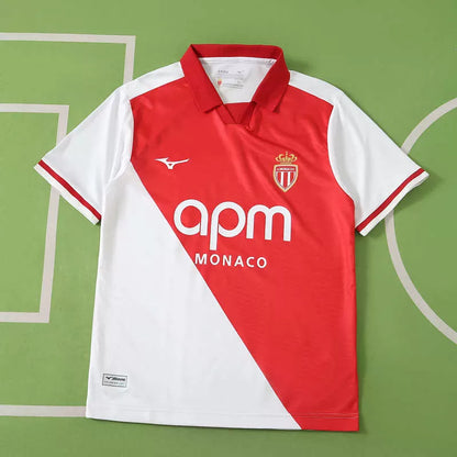 Maglia Monaco Home 26/27 Uomo Rosso e Bianco | Maglia da Calcio - CalcioVivo