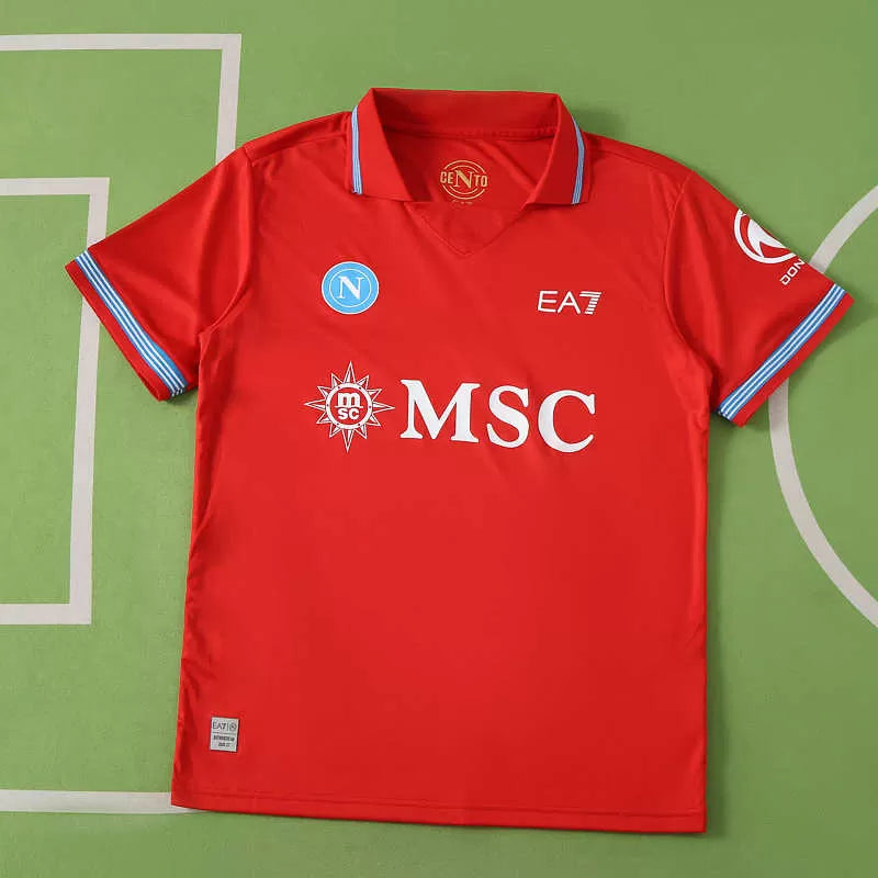 Maglia Napoli Third 26/27 Uomo Rosso | Maglia da Calcio - CalcioVivo