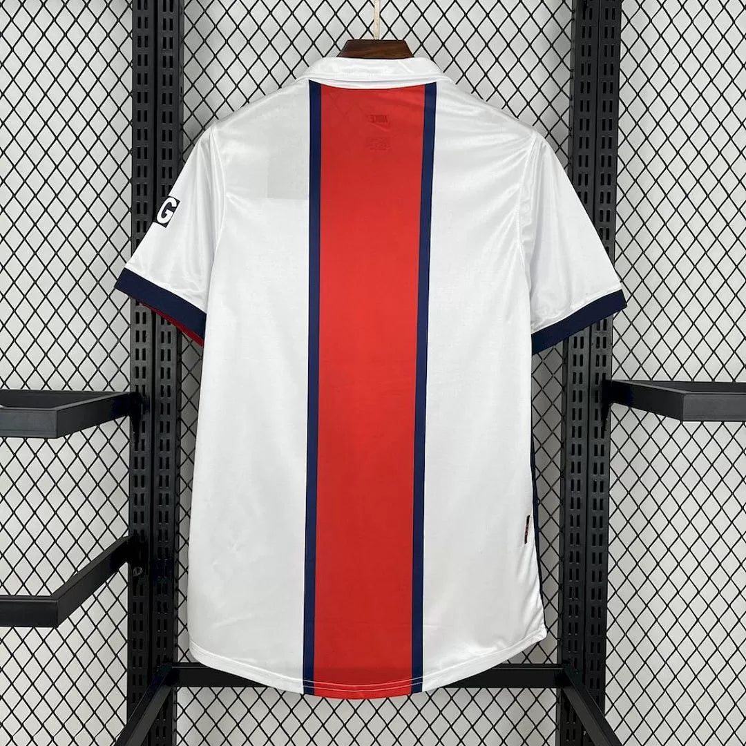Maglia PSG Away 98/99 Retro Uomo Bianco e Rosso | Maglia da Calcio