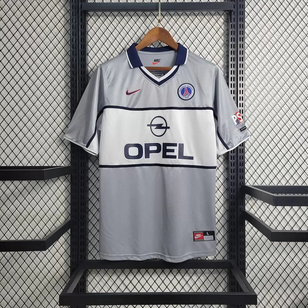 Maglia PSG Away 99/00 Retro Uomo Grigio Argento | Maglia da Calcio