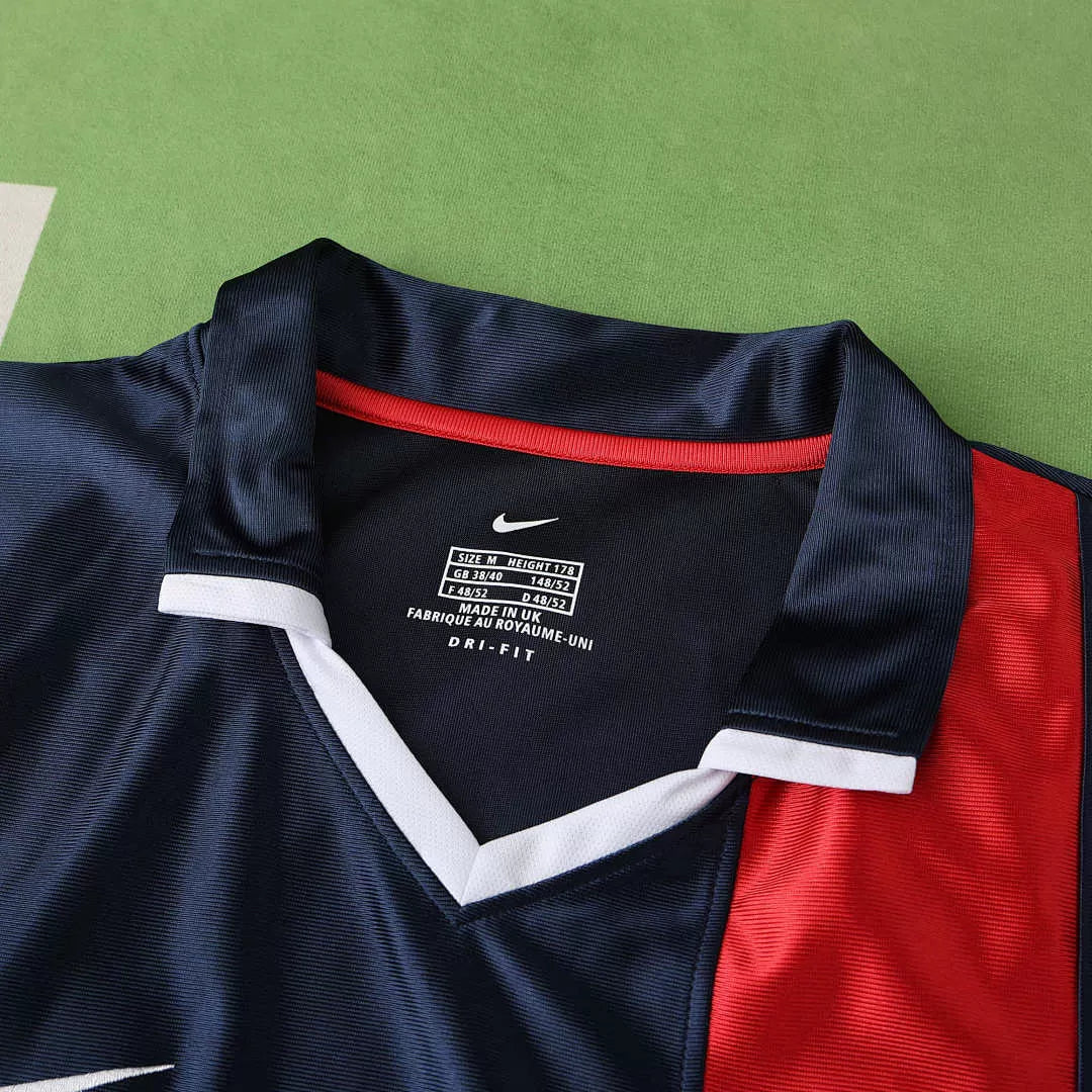 Maglia PSG Home 01/02 Retro Uomo Blu Navy e Rosso | Maglia da Calcio