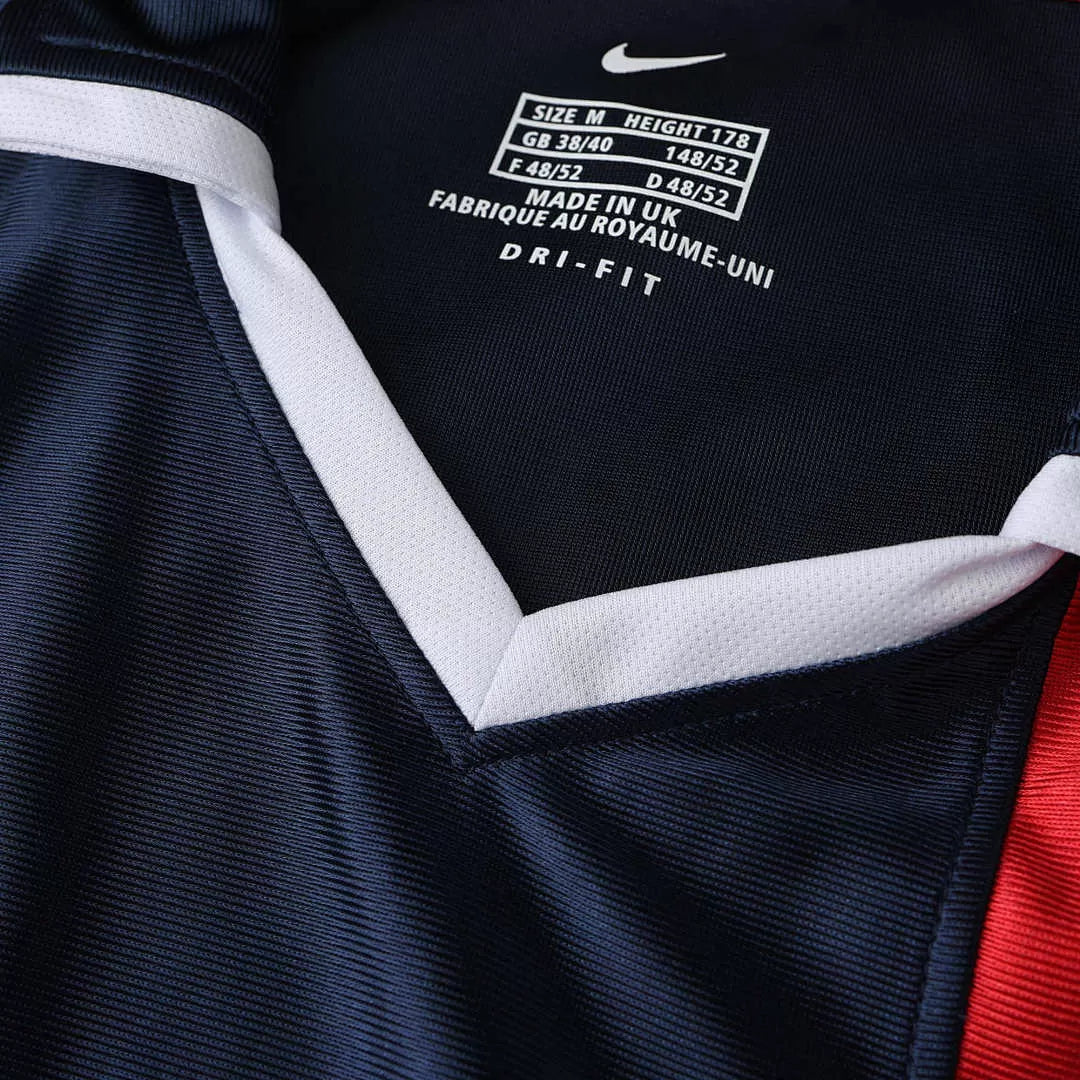 Maglia PSG Home 01/02 Retro Uomo Blu Navy e Rosso | Maglia da Calcio