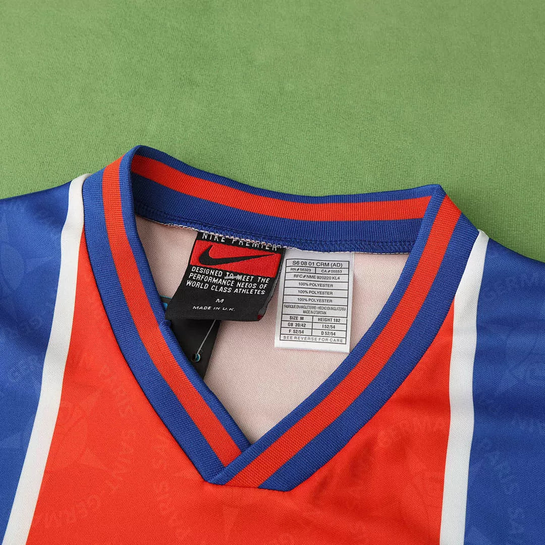 Maglia PSG Home 95/96 Retro Uomo Blu e Rosso | Maglia da Calcio