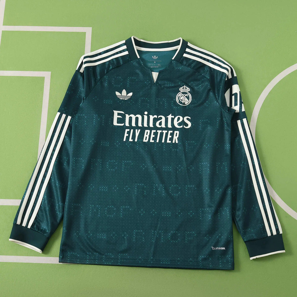 Maglia Real Madrid Away 26/27 Manica Lunga Uomo Verde Petrolio | Maglia da Calcio - CalcioVivo