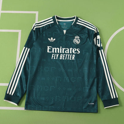 Maglia Real Madrid Away 26/27 Manica Lunga Uomo Verde Petrolio | Maglia da Calcio - CalcioVivo