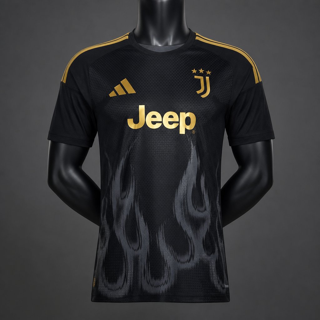 Maglia Juventus Third 26/27 Player Uomo Nero | Maglia da Calcio - CalcioVivo