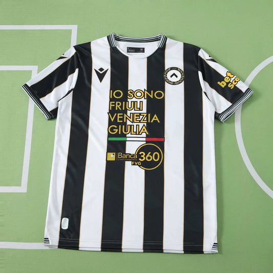 Maglia Udinese Home 26/27 Uomo Bianco e Nero | Maglia da Calcio - CalcioVivo