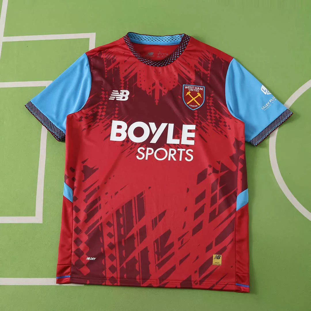 Maglia West Ham Home 26/27 Uomo Rosso Claret e Azzurro | Maglia da Calcio