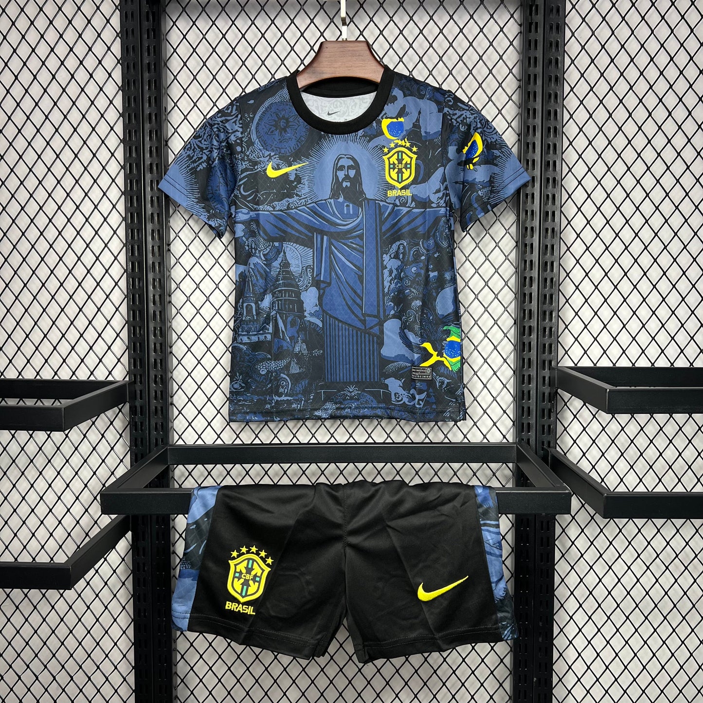 Brazil Christ the Redeemer Blue Kit Kids