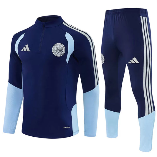 Tuta Ajax 26/27 Uomo Blu Navy e Azzurro | Tuta da Calcio - CalcioVivo