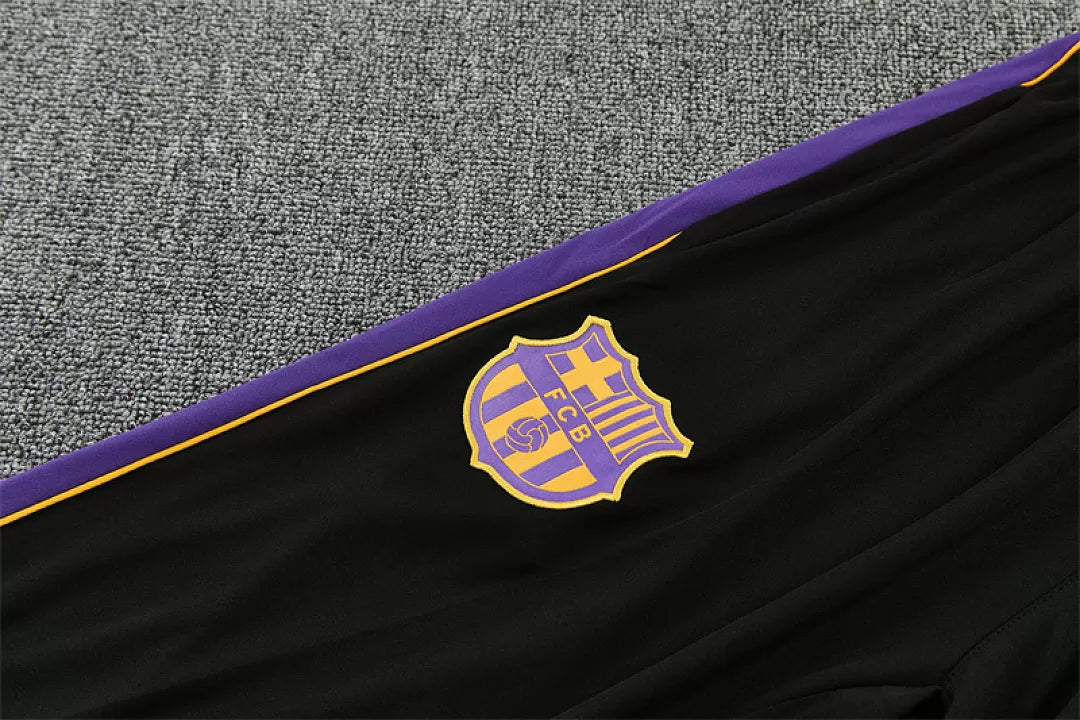 Tuta Barcelona 26/27 Uomo Bianco e Nero | Tuta da Calcio - CalcioVivo
