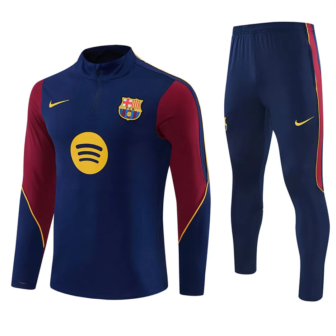 Tuta Barcelona 26/27 Uomo Blu Navy | Tuta da Calcio - CalcioVivo