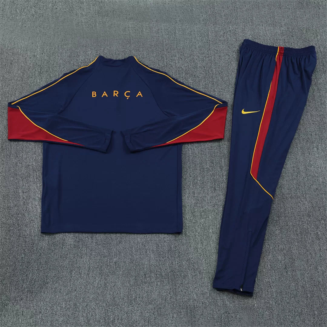Tuta Barcelona 26/27 Uomo Blu Navy | Tuta da Calcio - CalcioVivo