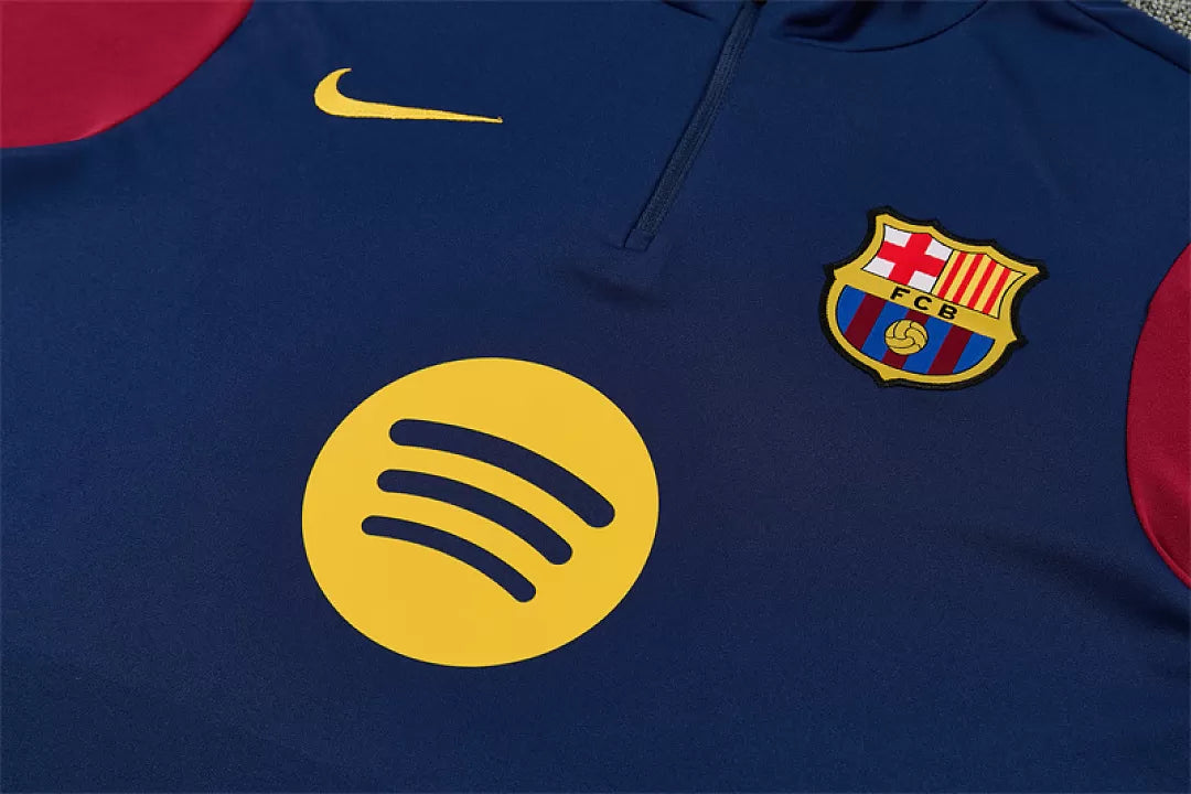Tuta Barcelona 26/27 Uomo Blu Navy | Tuta da Calcio - CalcioVivo