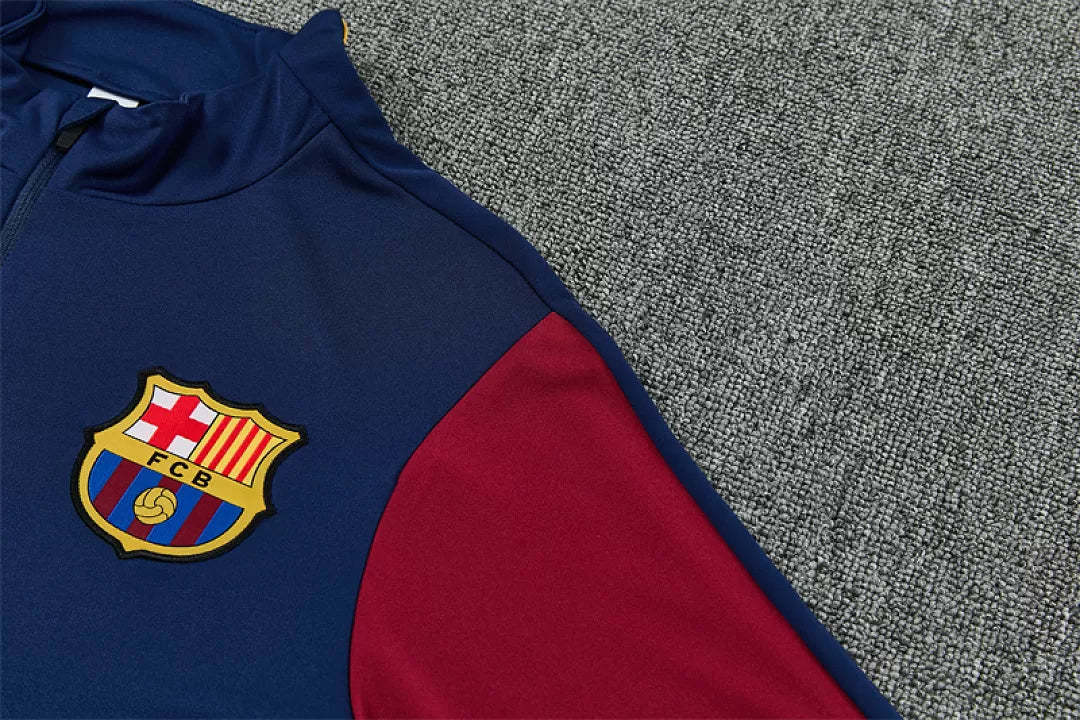 Tuta Barcelona 26/27 Uomo Blu Navy | Tuta da Calcio - CalcioVivo